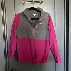 LL Bean fleece half zip